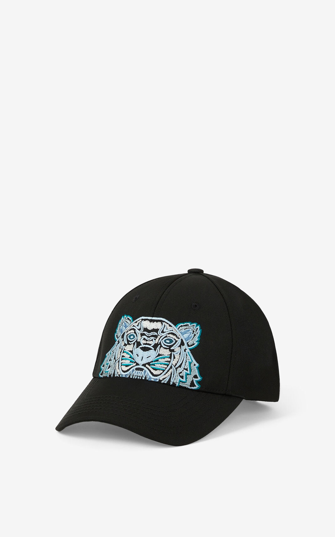 Kenzo Canvas Kampus Tiger Cap Black For Womens 7350ZXSWA
